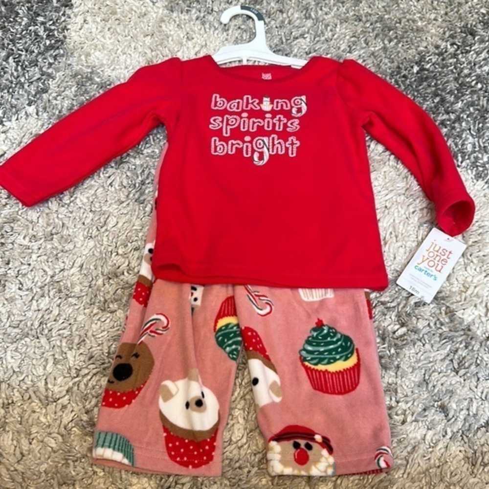 Baking Spirits Bright Christmas PJs 18 months - Just One You by Carter's New